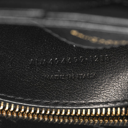 Saint Laurent Calfskin Y Quilted Monogram Small Loulou Chain Satchel Black 7 of 11