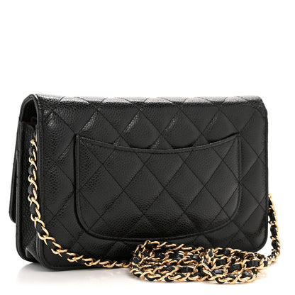 Chanel Caviar Quilted Wallet On Chain WOC Black 3 of 14