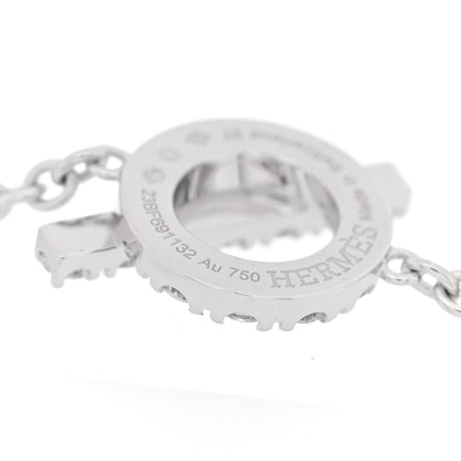 Hermes 18K White Gold Diamond Finesse Bracelet ST 4 of 5