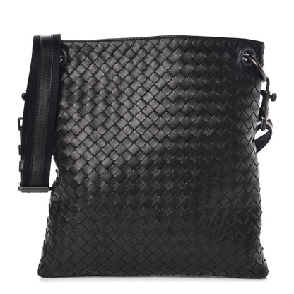 Bottega Veneta Nappa Intrecciato VN Crossbody Messenger Bag Black 1 of 7