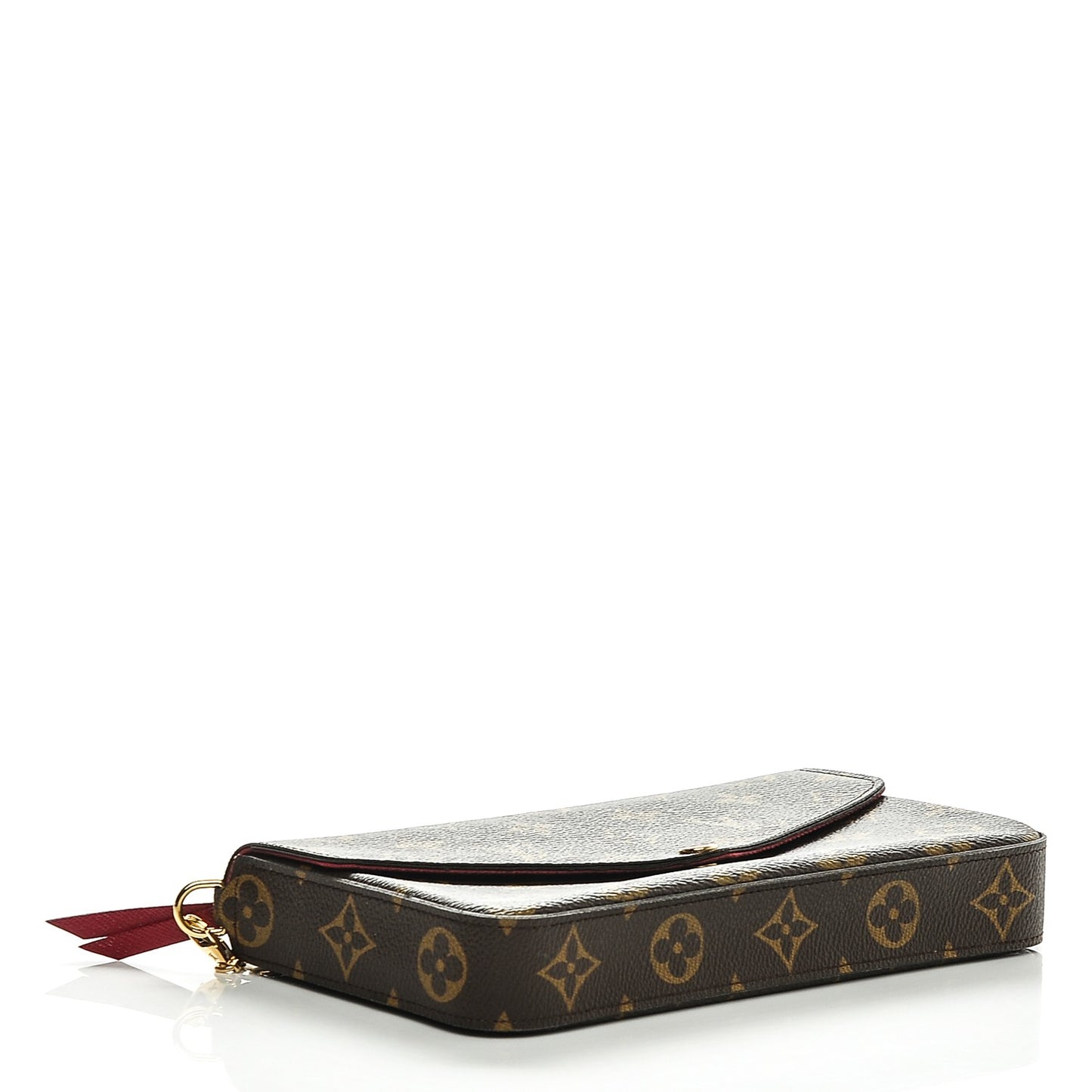 Monogram Pochette Felicie Chain Wallet Fuchsia