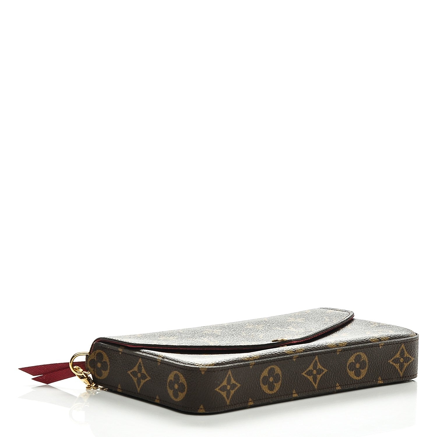 Louis Vuitton Monogram Pochette Felicie Chain Wallet Fuchsia 4 of 8