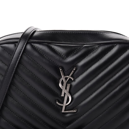 Saint Laurent Calfskin Matelasse Monogram Lou Camera Bag Black 10 of 10