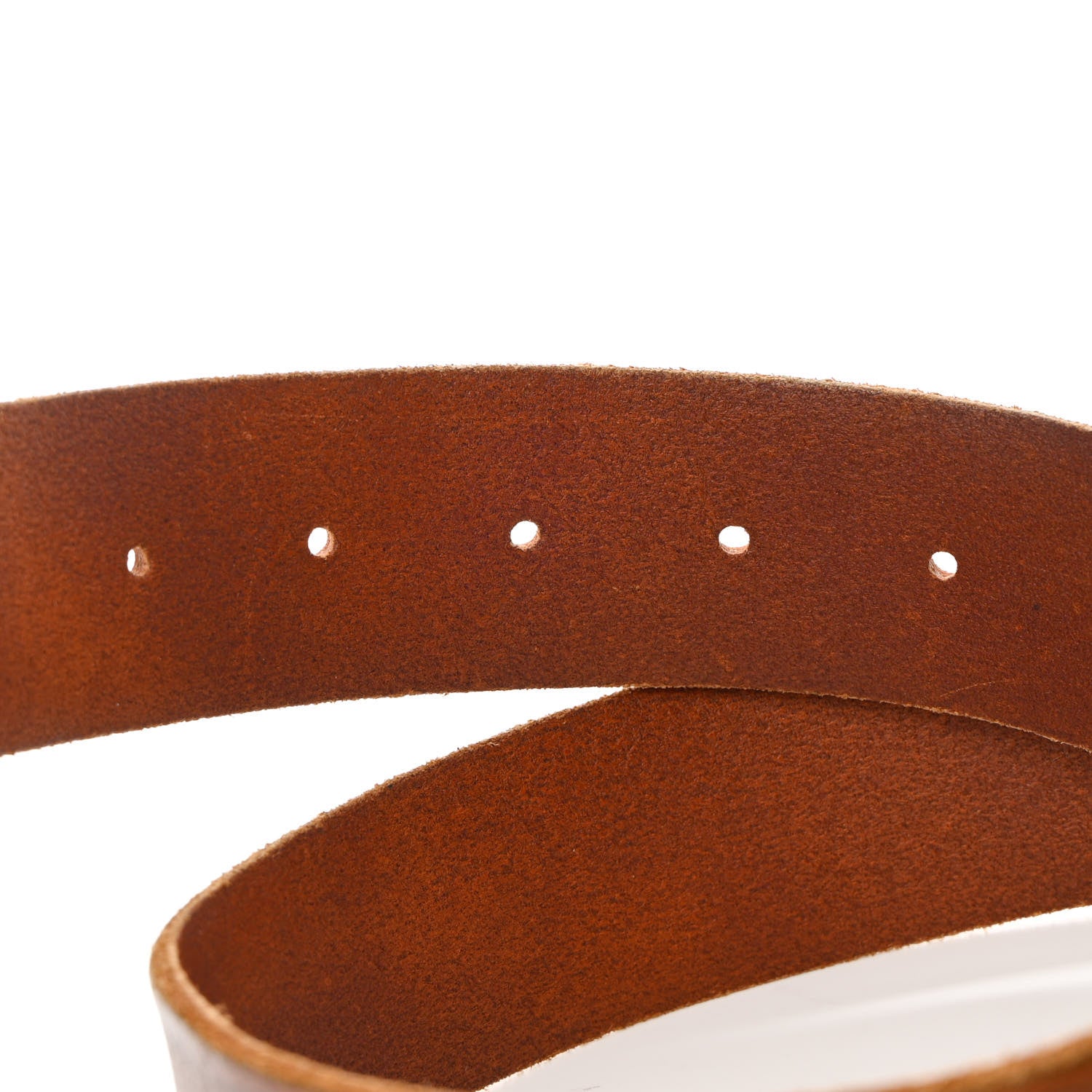 Gucci Faded Calfskin Double G 40mm Belt 80 32 Cuir 6 of 10