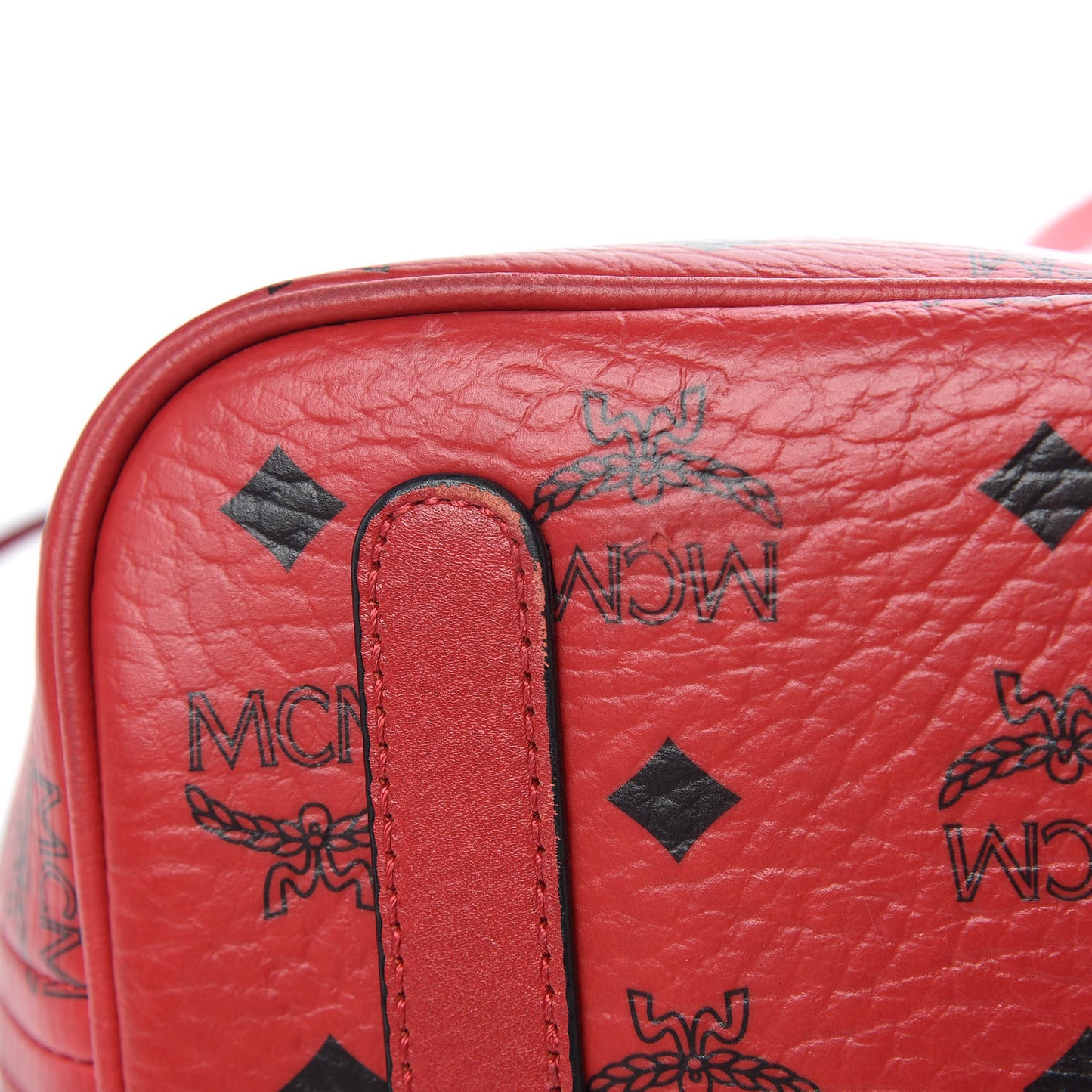 Visetos Medium Liz Reversible Shopper Tote Ruby Red