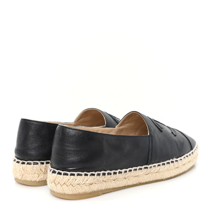 Chanel Lambskin CC Espadrilles 36 Black 5 of 11