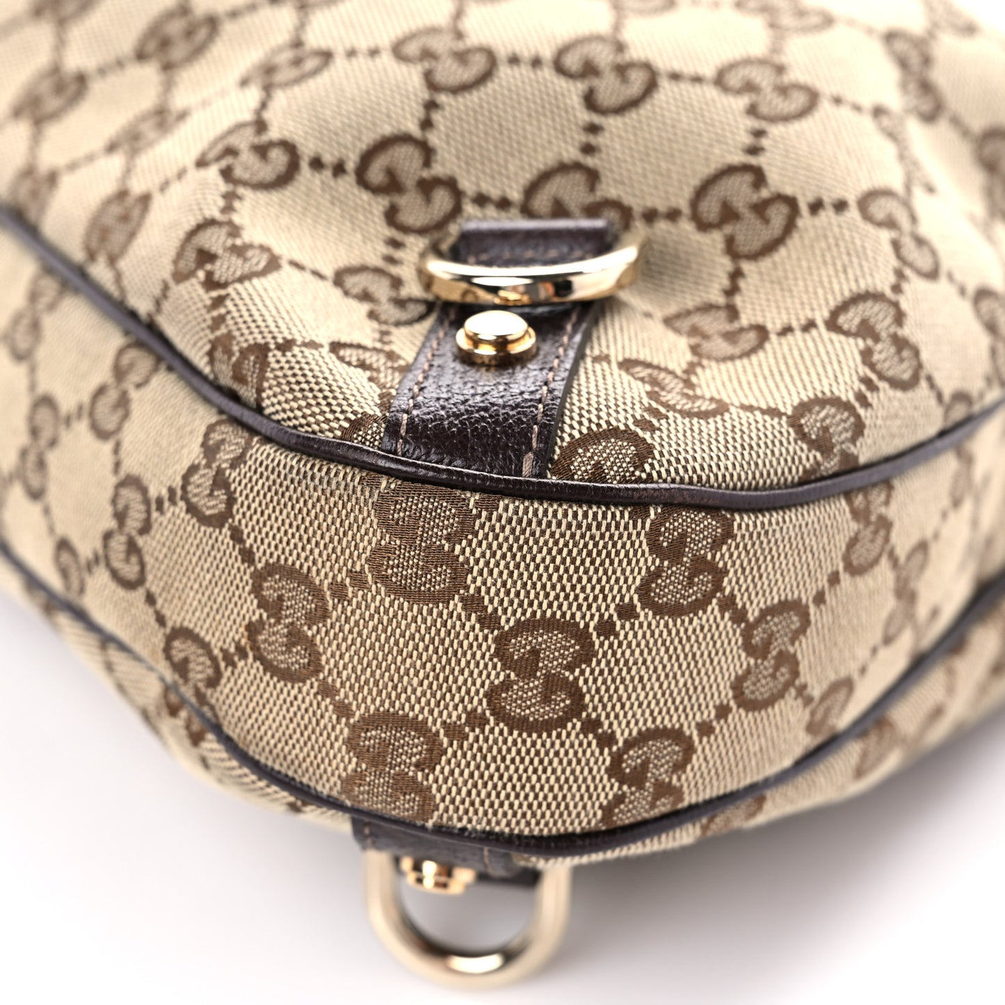 Monogram Large Abbey D Ring Hobo Dark Brown