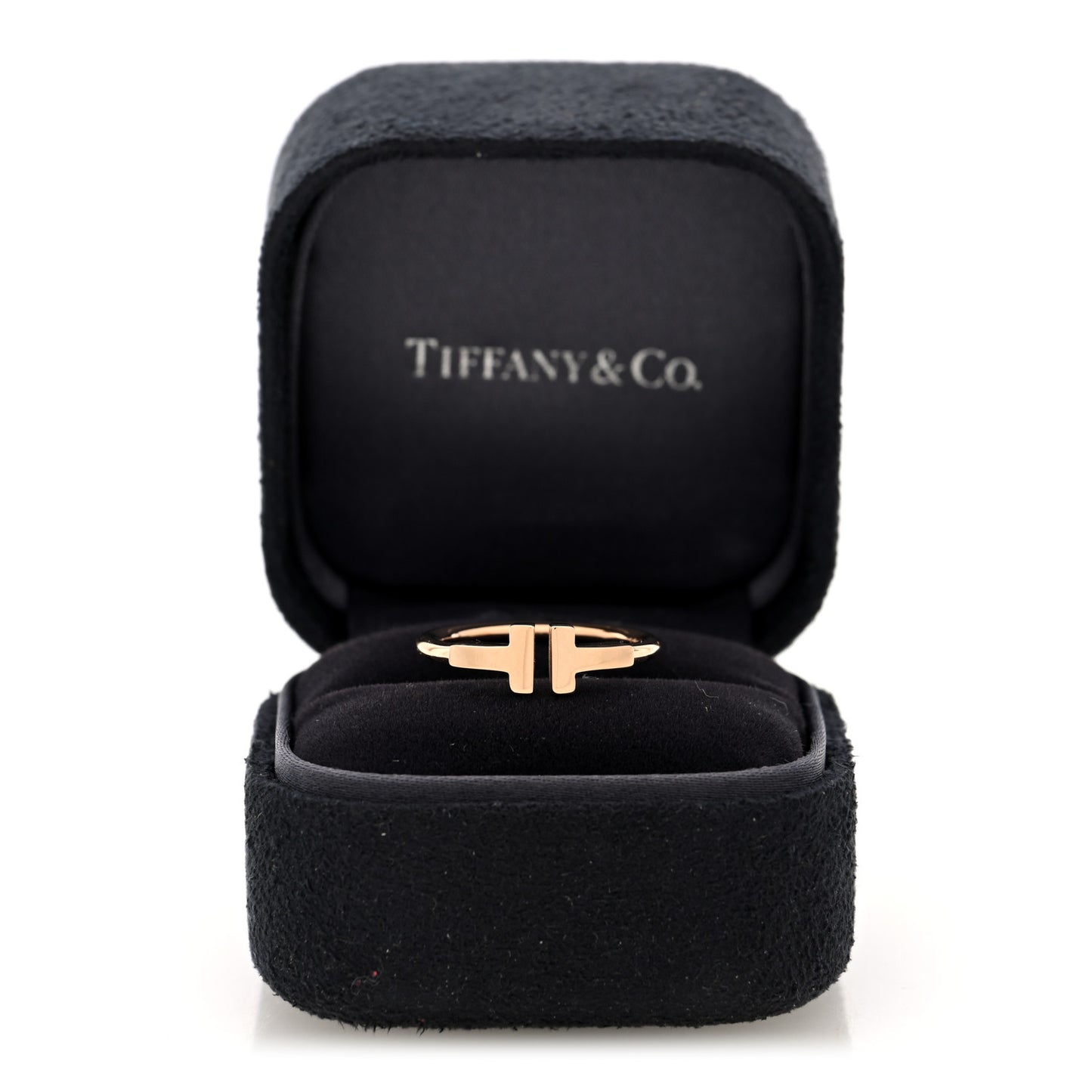 18K Rose Gold T Wire Ring 51 5.75