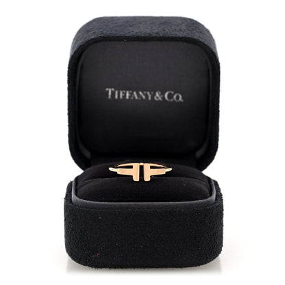 Tiffany 18K Rose Gold T Wire Ring 51 5.75 5 of 5