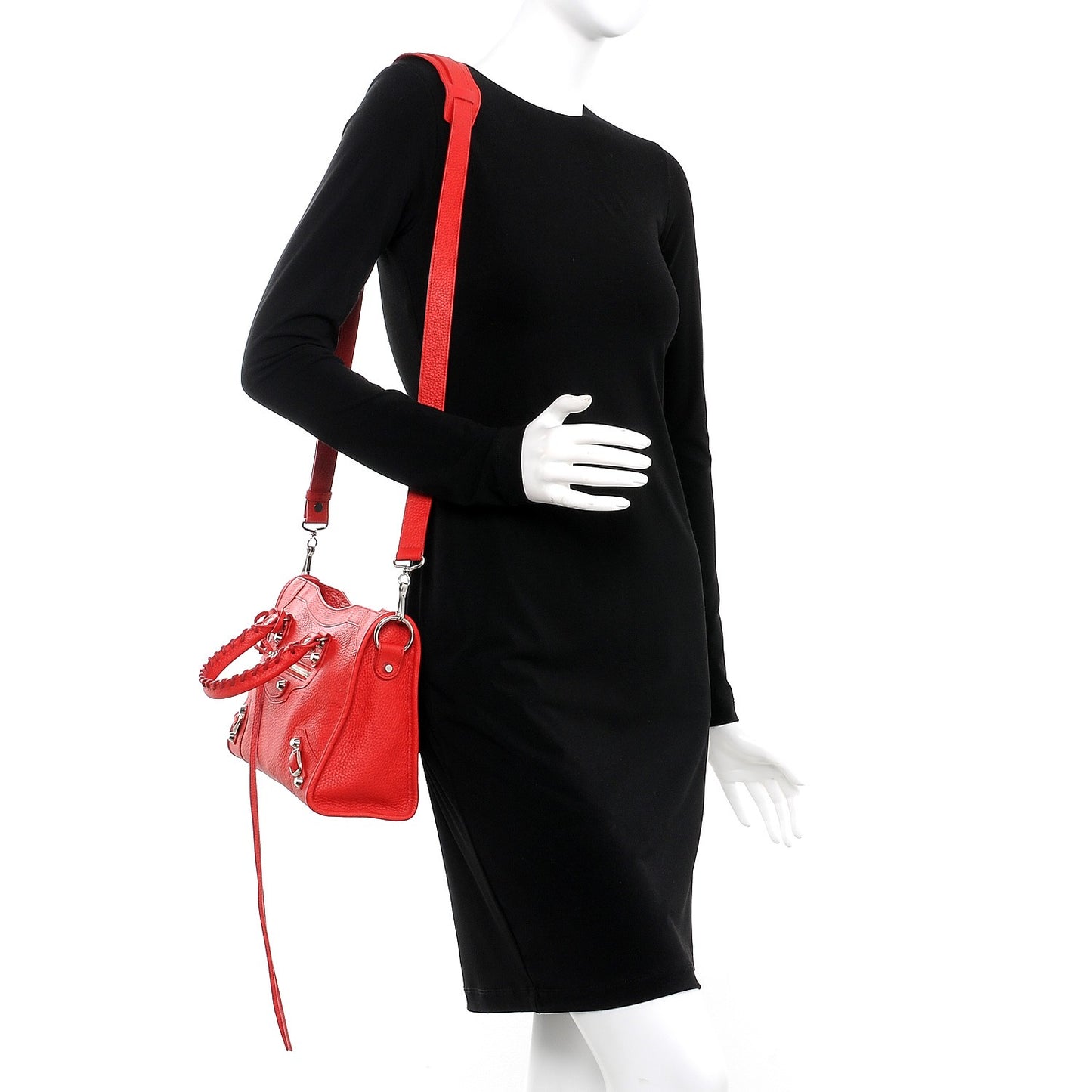 Vibrato Calfskin Classic Silver Hardware S City Rouge Cerise