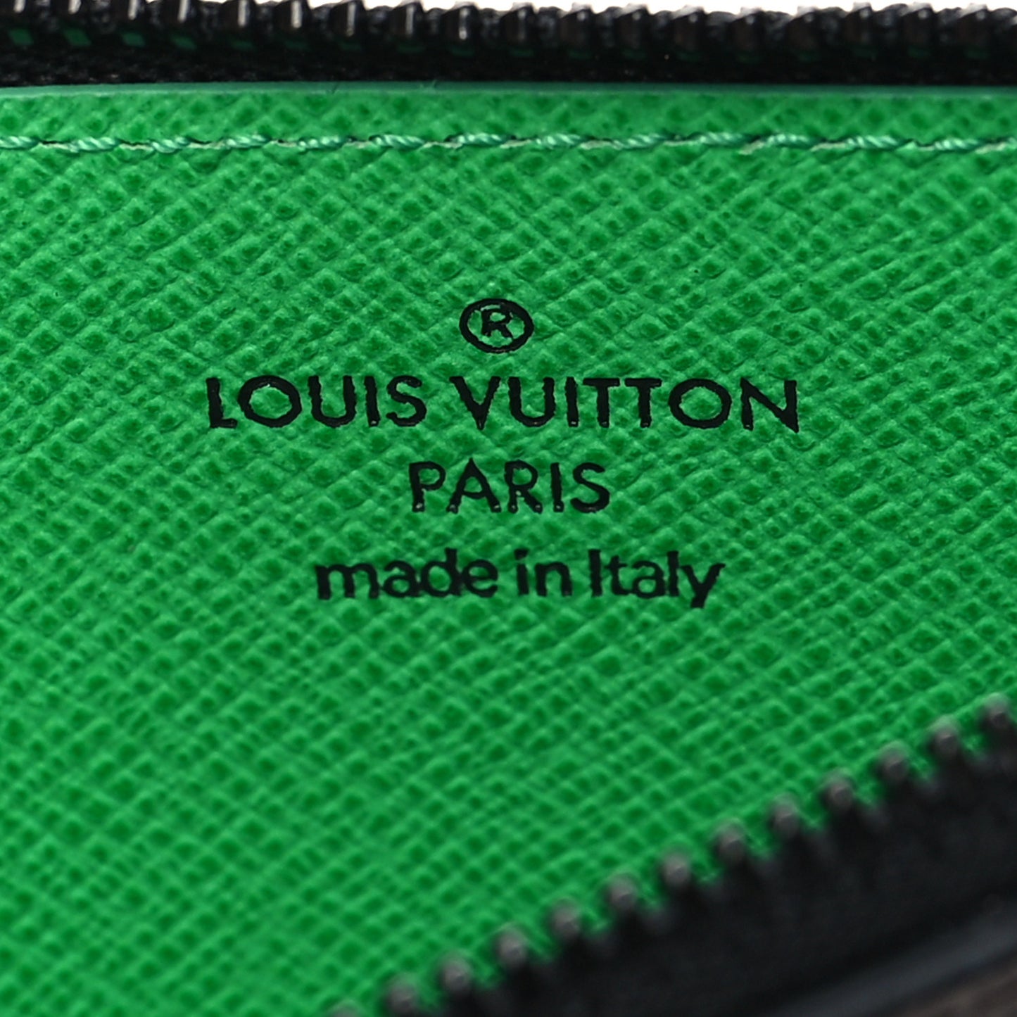 Monogram Calfskin Coin Card Holder Green