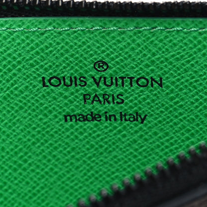 Louis Vuitton Monogram Calfskin Coin Card Holder Green 6 of 7