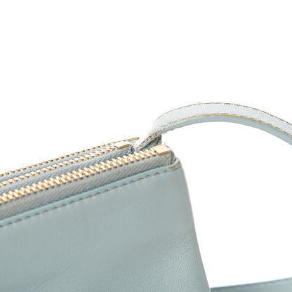 Celine Lambskin Small Trio Crossbody Bag Glacier 14 of 14