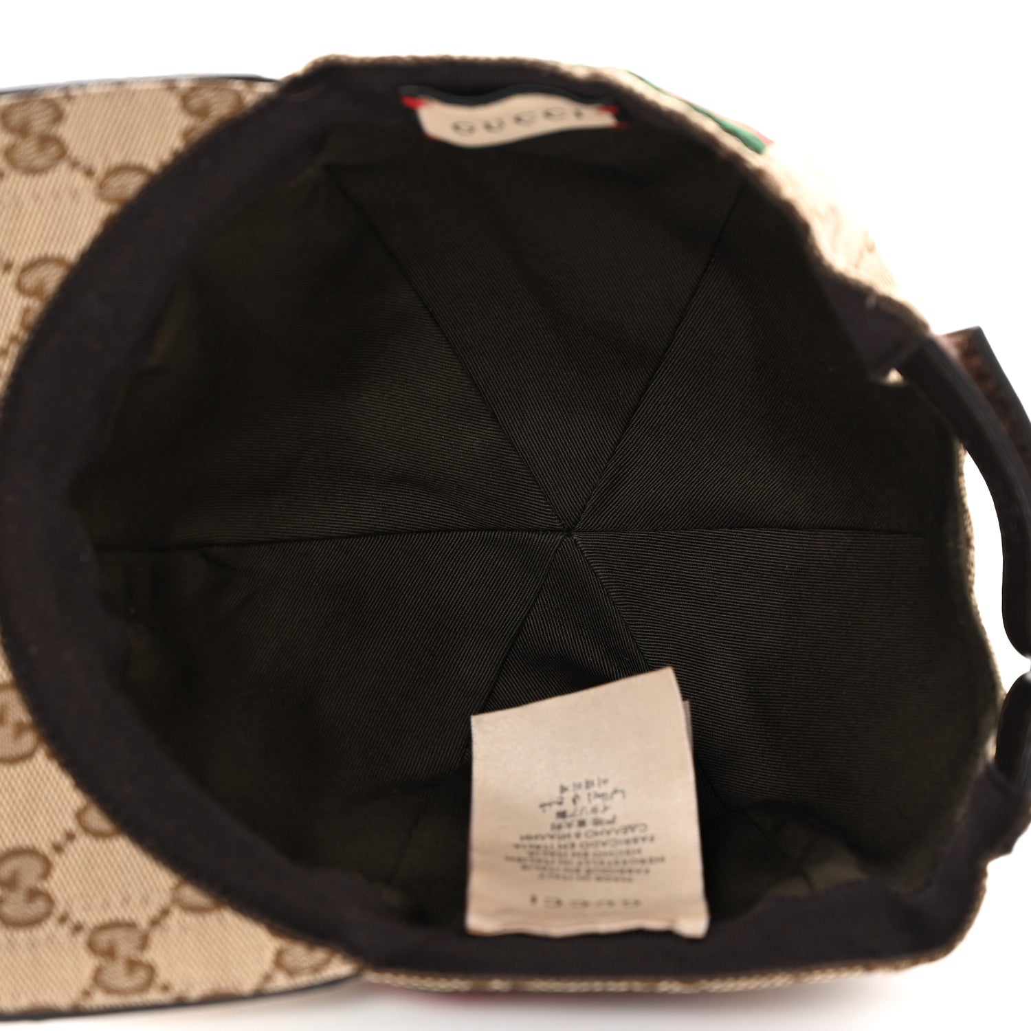 Gucci Monogram Web Baseball Hat M Beige Cocoa 7 of 9