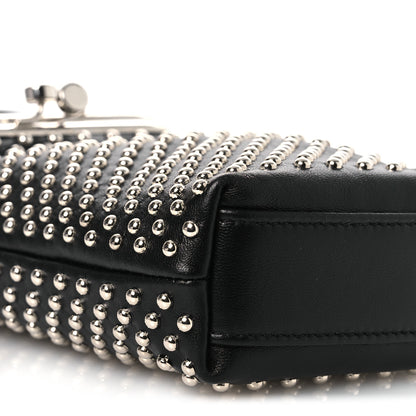 Saint Laurent Lambskin Studded Small Sac Charniere Black 9 of 11