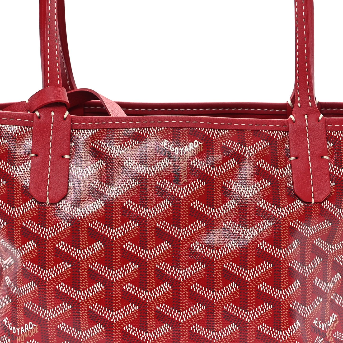 Goyardine Reversible Mini Anjou Red