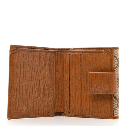 Gucci Monogram Bamboo Bar French Flap Wallet Beige 5 of 9