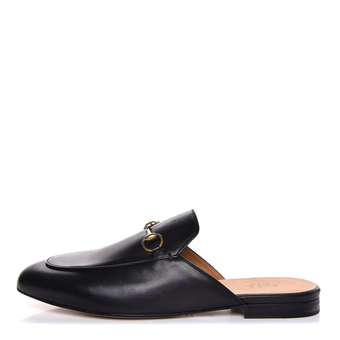 Calfskin Princetown Slippers 40.5 Black