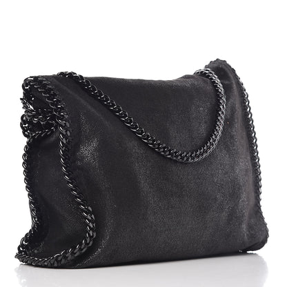 Stella McCartney Shaggy Deer Falabella Fold Over Tote Black 4 of 10