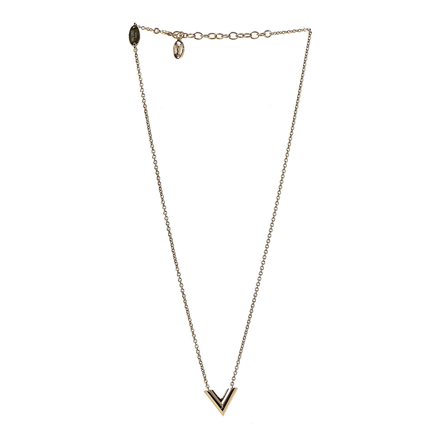 Essential V Necklace Gold