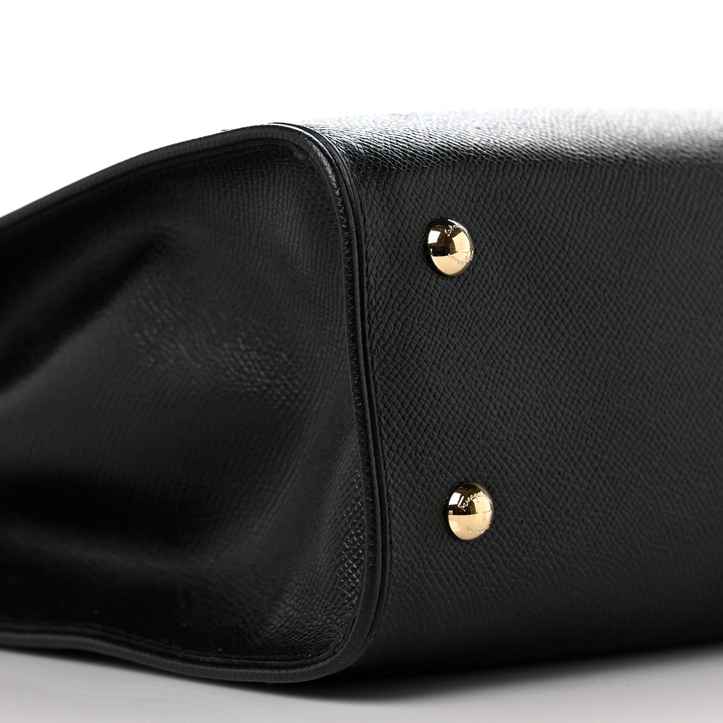Hammered Calfskin Briana Tote Black