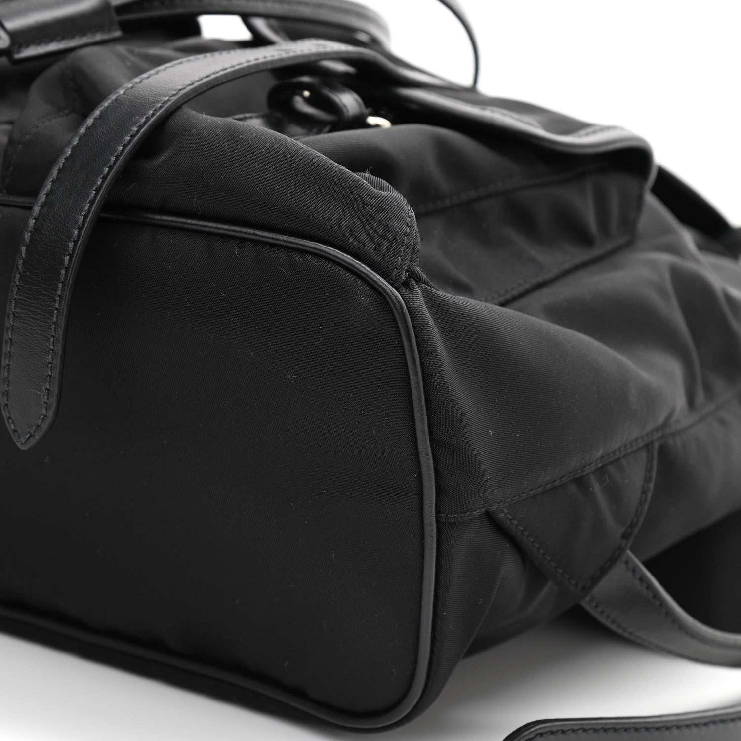 Prada Tessuto Nylon Vitello Backpack Black 10 of 10