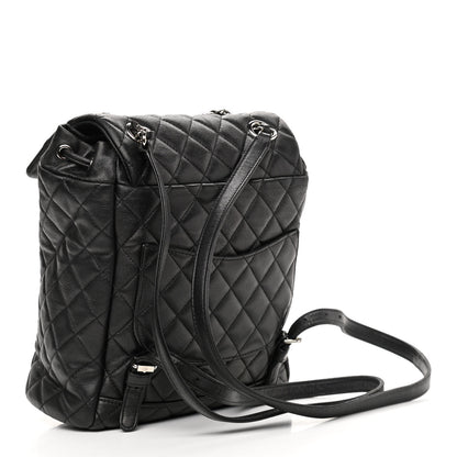 Chanel Calfskin Quilted Small Urban Spirit Backpack Black 3 of 10