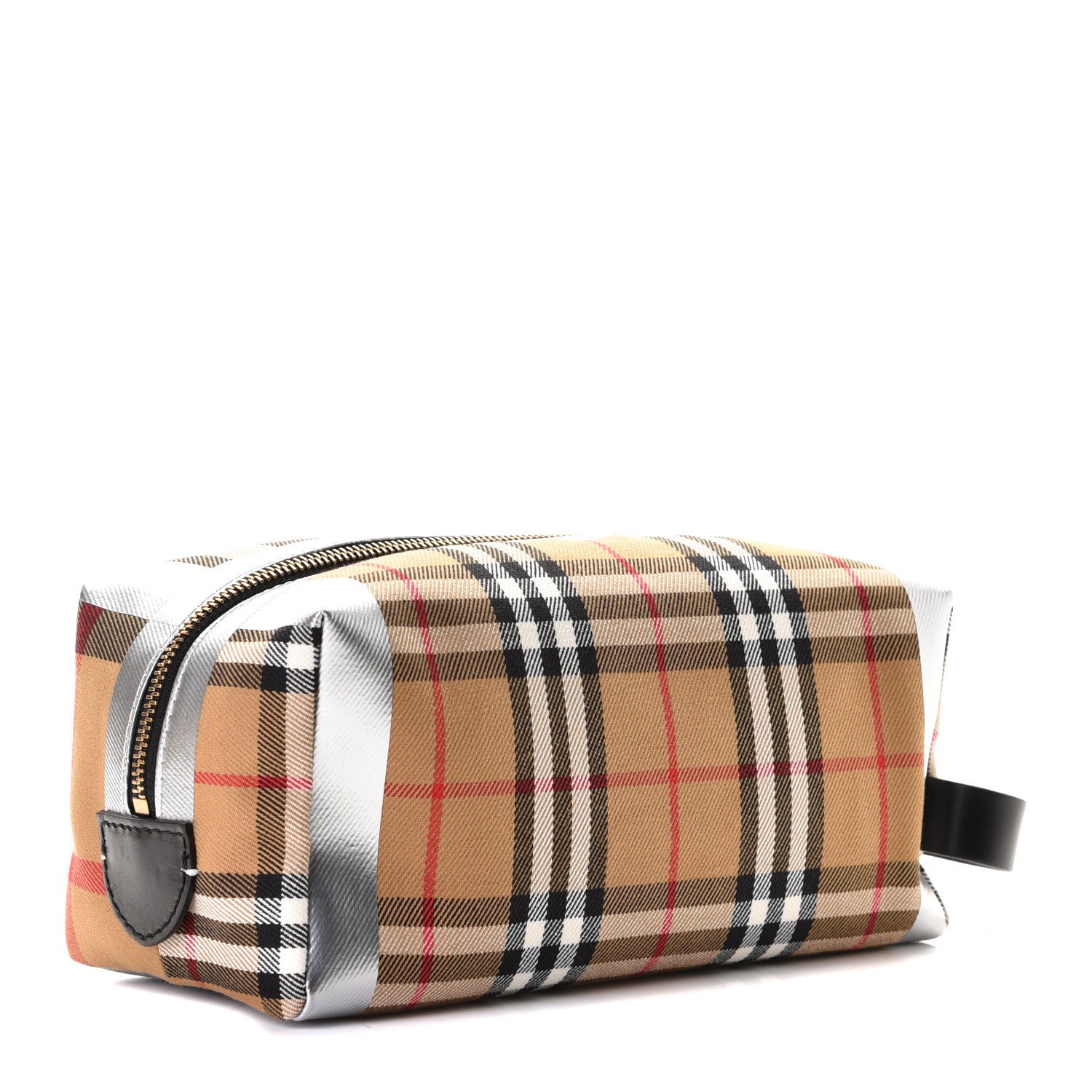 Burberry Vintage Check Cosmetic Case Silver 5 of 8