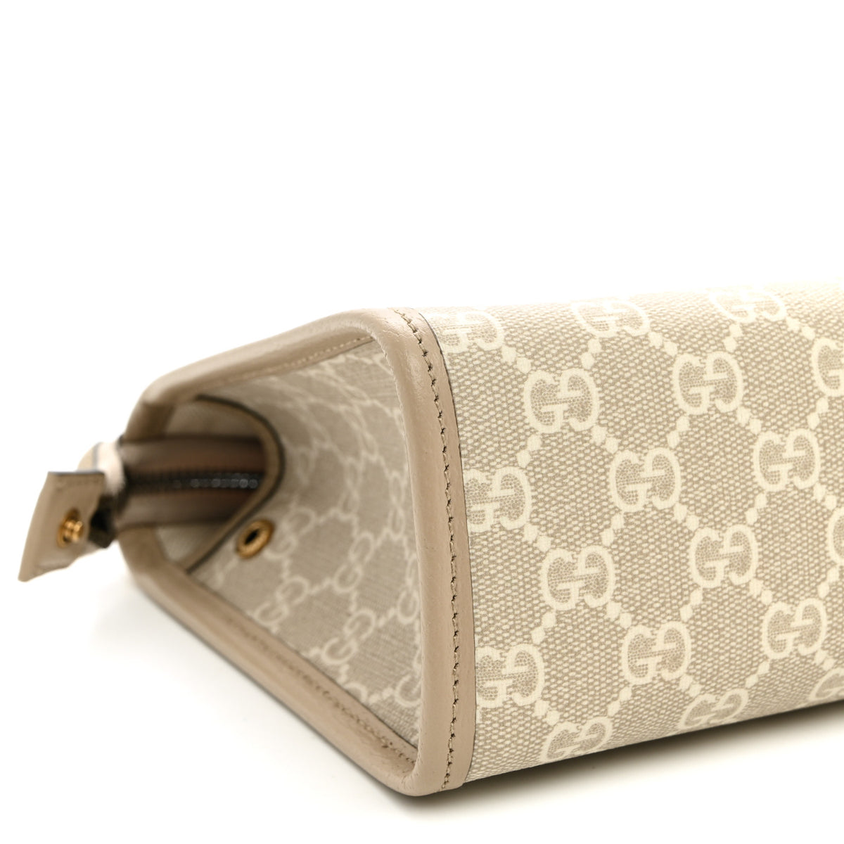 Gucci GG Supreme Monogram Web Ophidia GG Toiletry Case Beige Mystic White Oatmeal 9 of 10