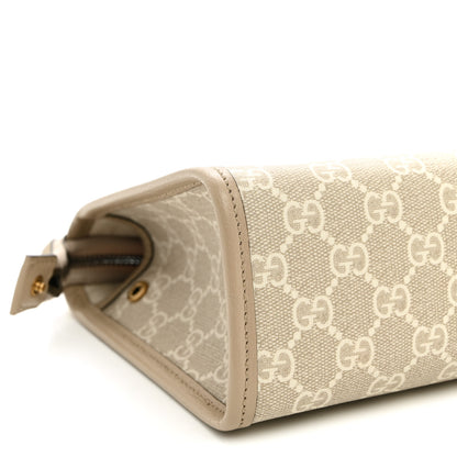Gucci GG Supreme Monogram Web Ophidia GG Toiletry Case Beige Mystic White Oatmeal 9 of 10