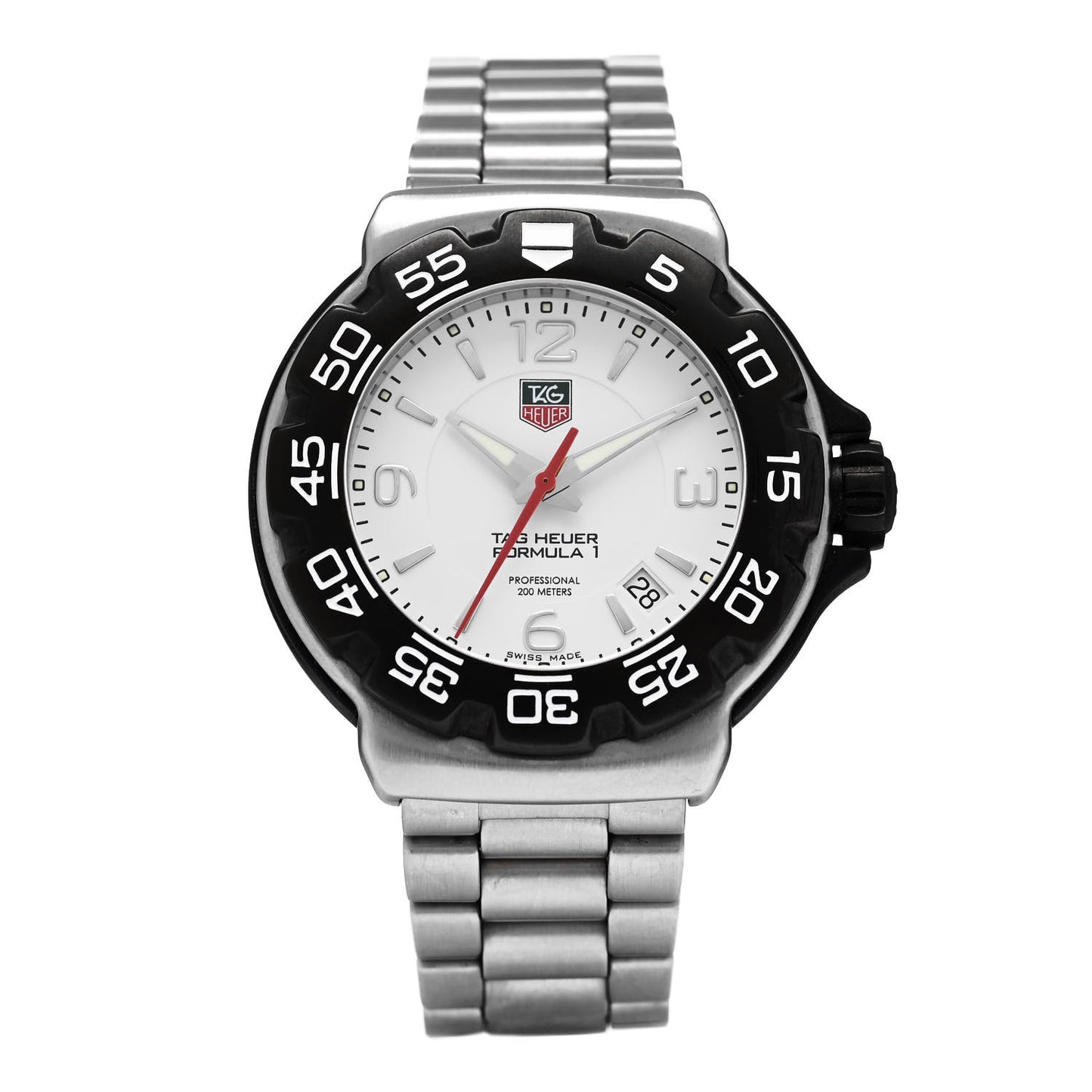 Stainless Steel 41mm Formula 1 Quartz Watch White WAC1111-0