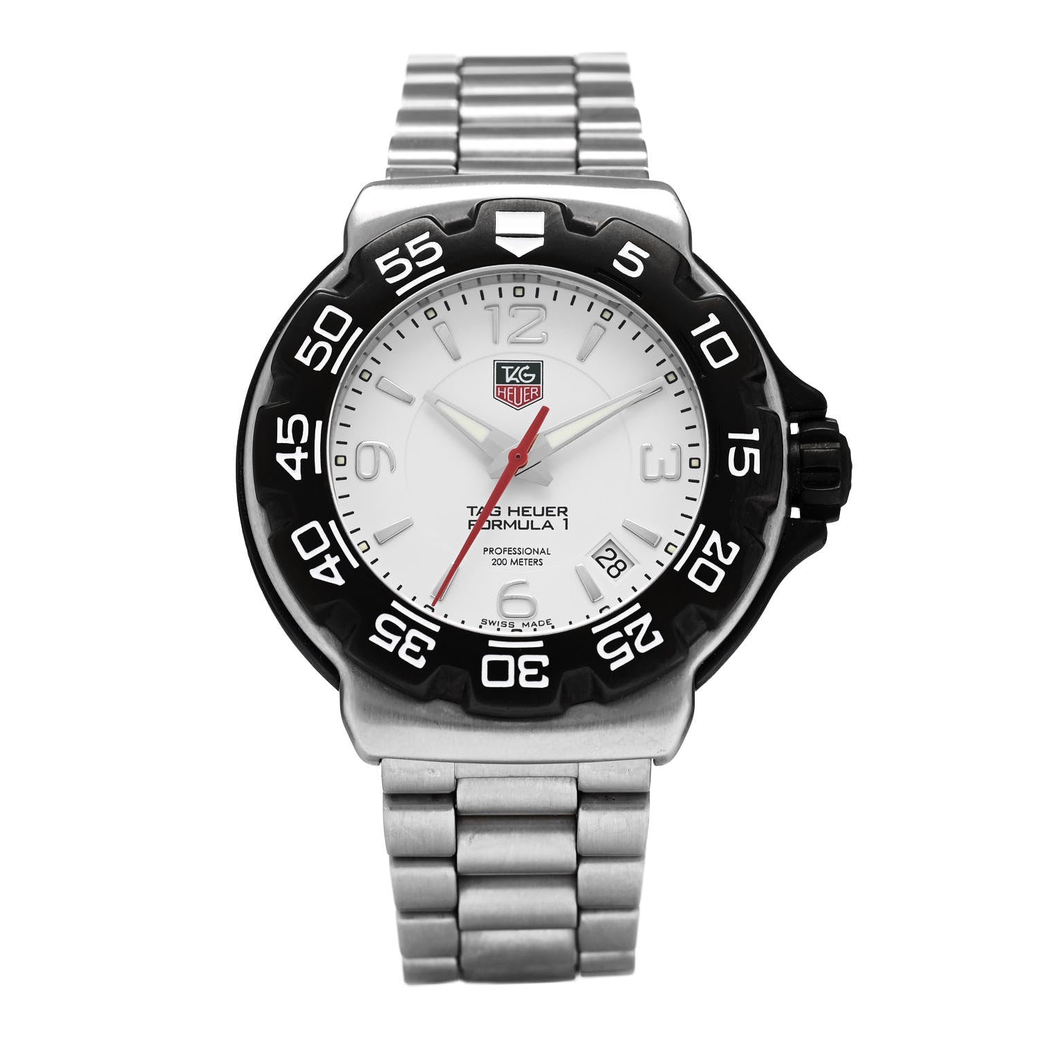 Tag Heuer Stainless Steel 41mm Formula 1 Quartz Watch White WAC1111-0 1 of 4