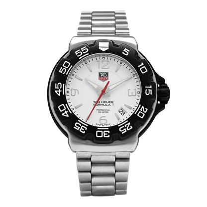 Tag Heuer Stainless Steel 41mm Formula 1 Quartz Watch White WAC1111-0 1 of 4
