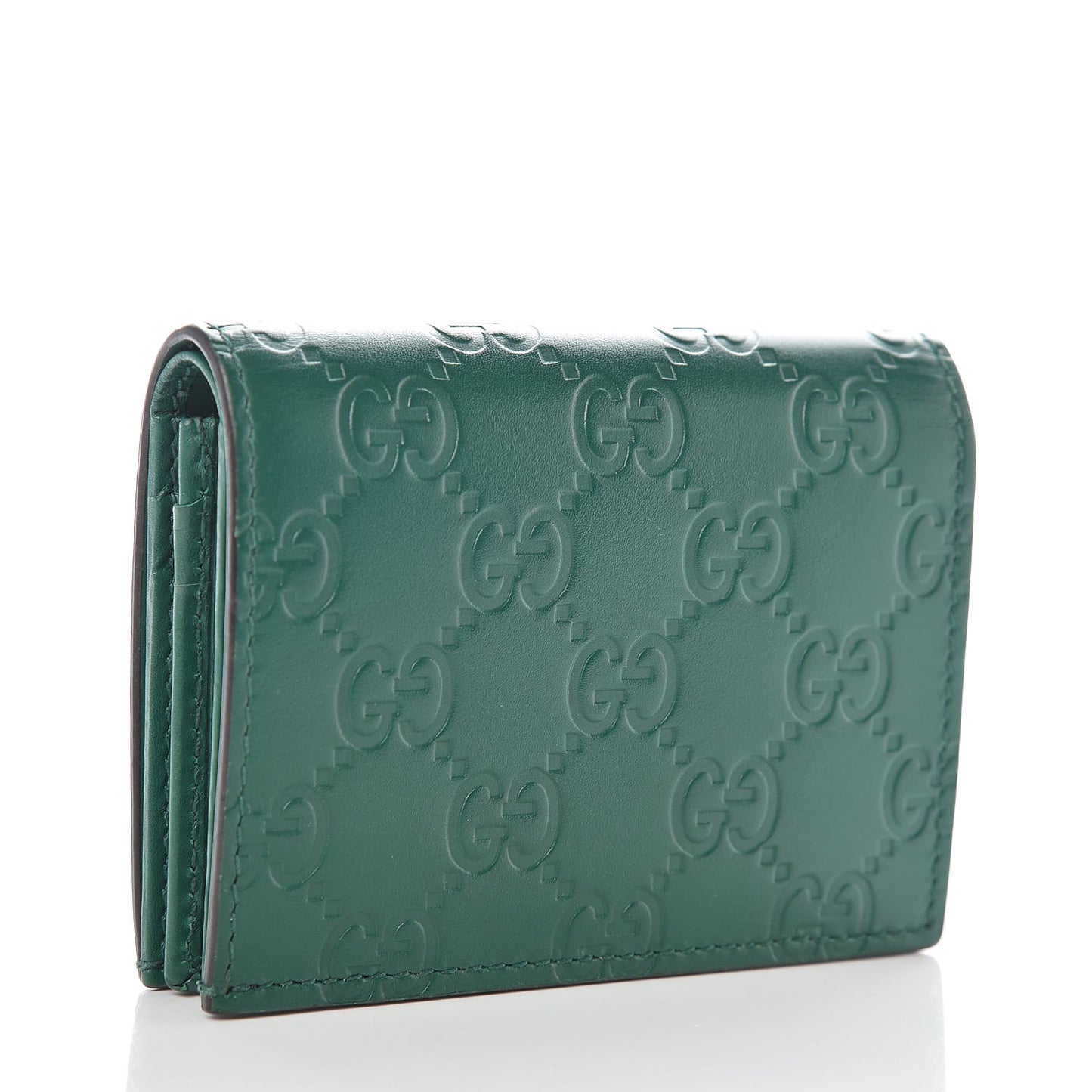 Guccissima Card Case Wallet Green