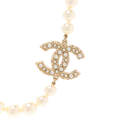 Chanel Graduated Pearl CC Short Necklace Gold 4 of 6