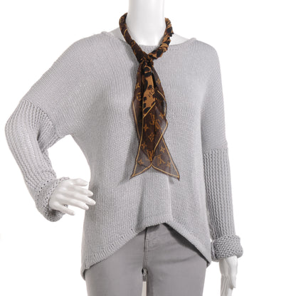 Louis Vuitton Silk Leopard and Monogram Scarf 2 of 5