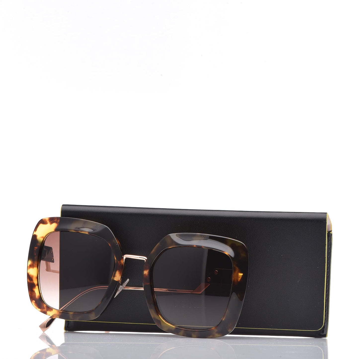 Oversized Squared Sunglasses FF 0317/S Tortoise
