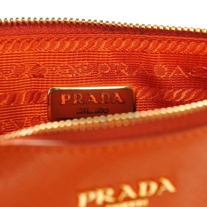 Prada Saffiano Perforated Tote Papaya 7 of 7
