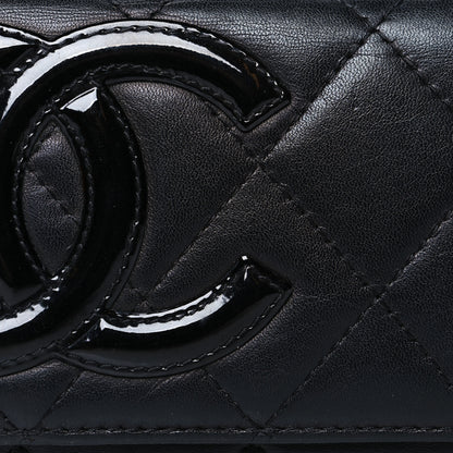Chanel Calfskin Quilted Cambon Business Card Holder Black 8 of 9