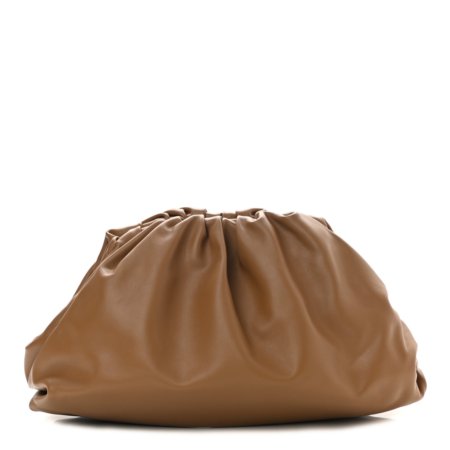 Smooth Butter Calf The Pouch Oversized Clutch Cammello