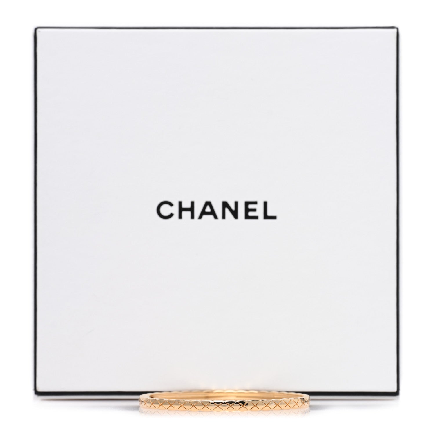 Chanel 18K Yellow Gold Mini Coco Crush Bangle Bracelet S 4 of 4