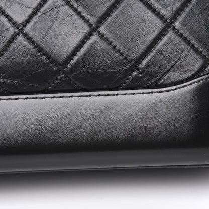 Chanel Aged Calfskin Quilted Small Gabrielle Hobo Black 10 of 11