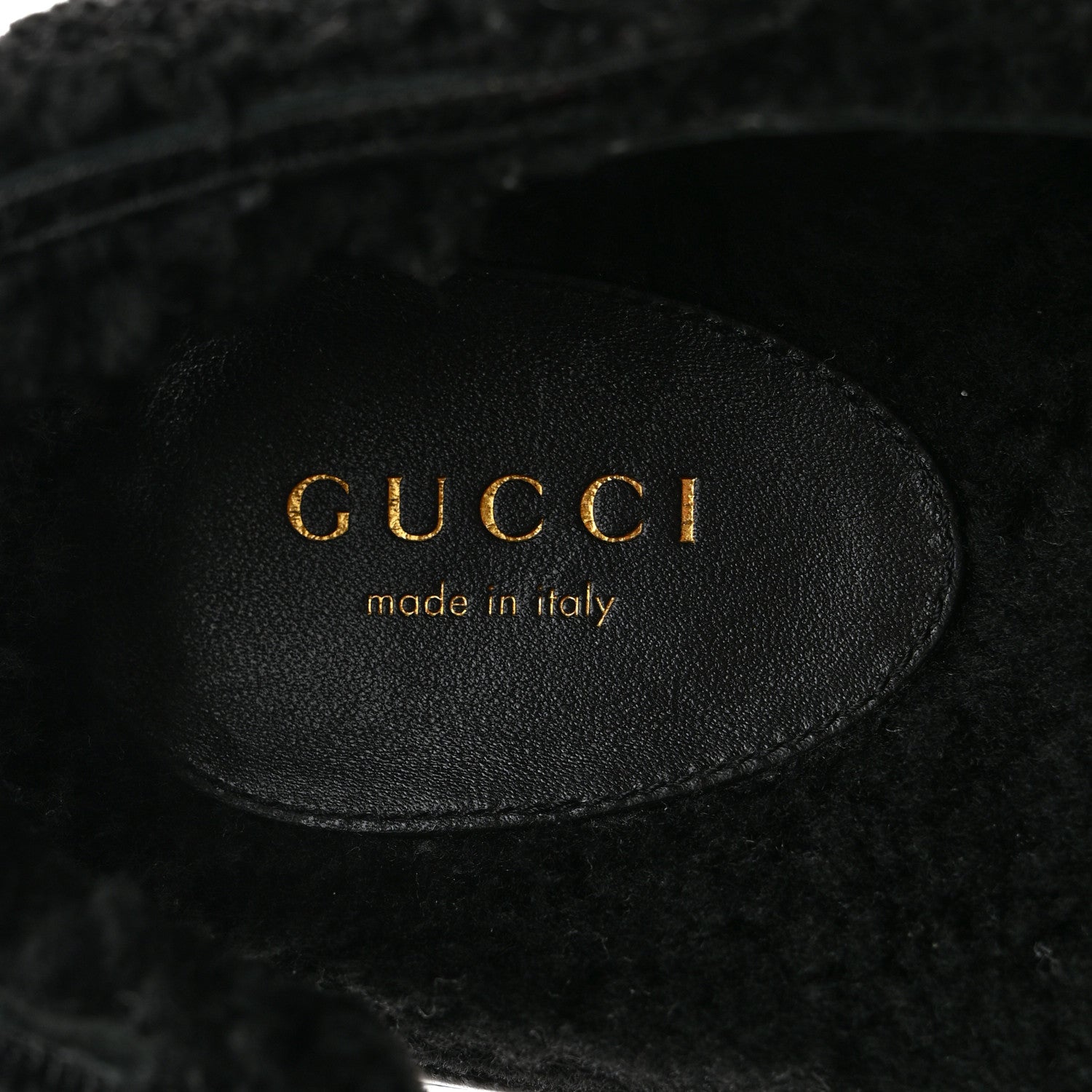 Gucci Merino Wool Interlocking G Dad Sandals 37 Black 6 of 9