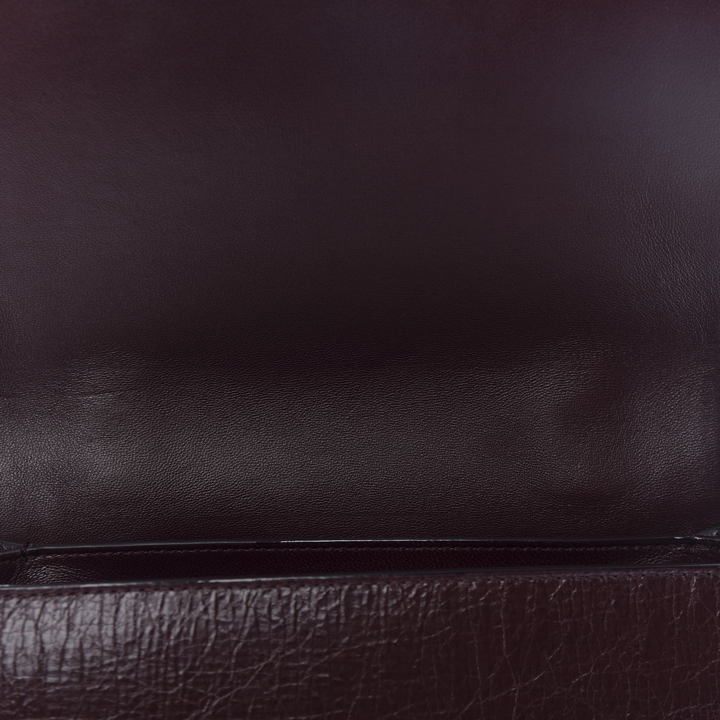 Soft Vintage Goatskin Helia Top Handle Bag Bordeaux