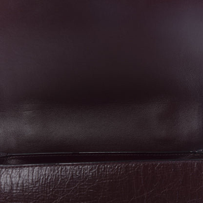 Jimmy Choo Soft Vintage Goatskin Helia Top Handle Bag Bordeaux 10 of 14