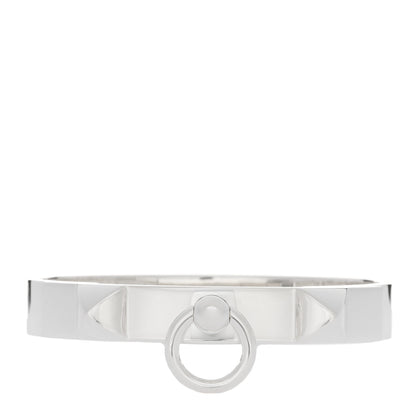 Hermes Sterling Silver PM Collier De Chien Bracelet ST 1 of 4