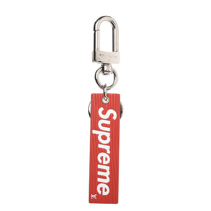 Louis Vuitton X SUPREME Epi Key Chain Bag Charm Red 1 of 4