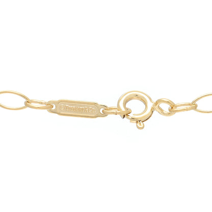 Tiffany 18K Yellow Gold Oval Key Pendant Link Necklace 4 of 5