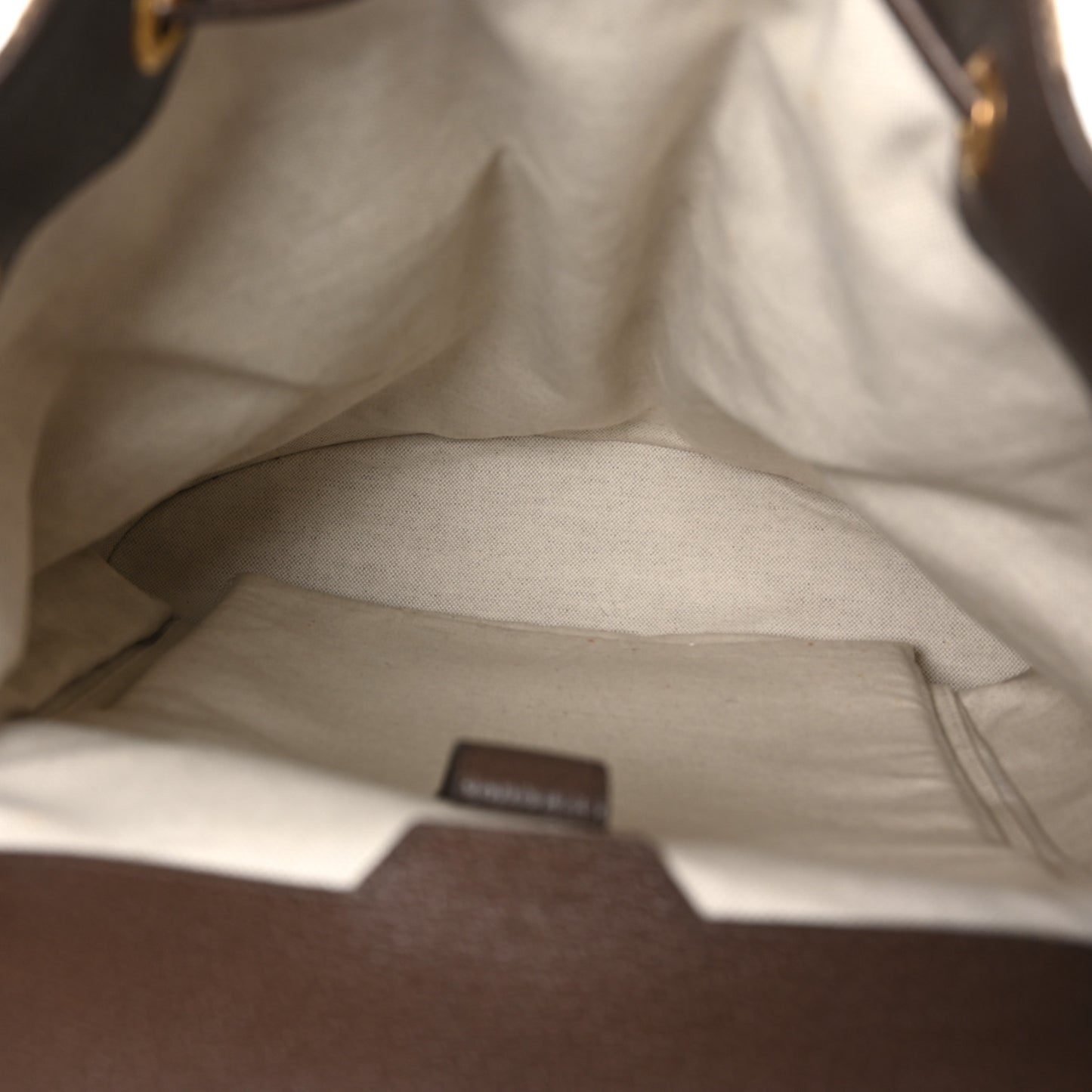 Monogram Jumbo GG Textured Dollar Calfskin Web Double Buckle Backpack Camel Ebony New Acero