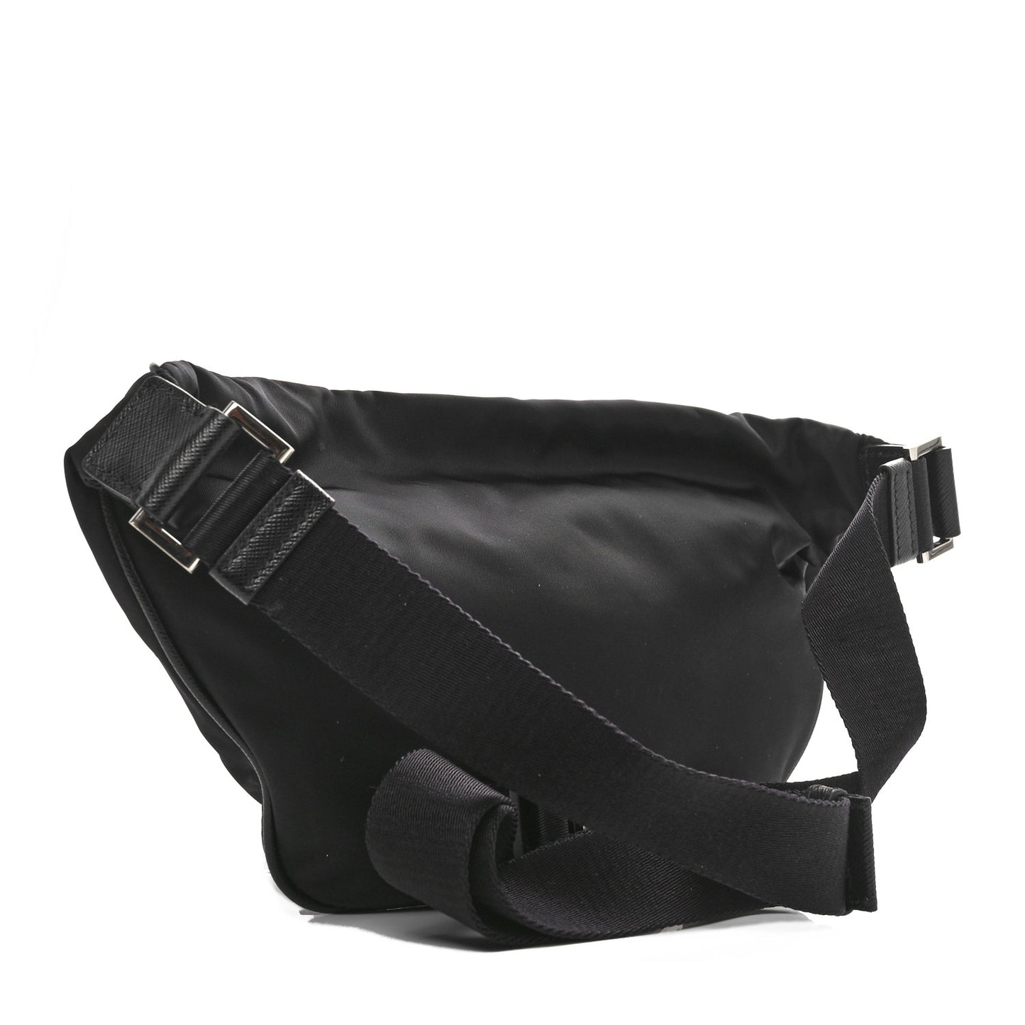Tessuto Re-Nylon Saffiano Belt Bag Black